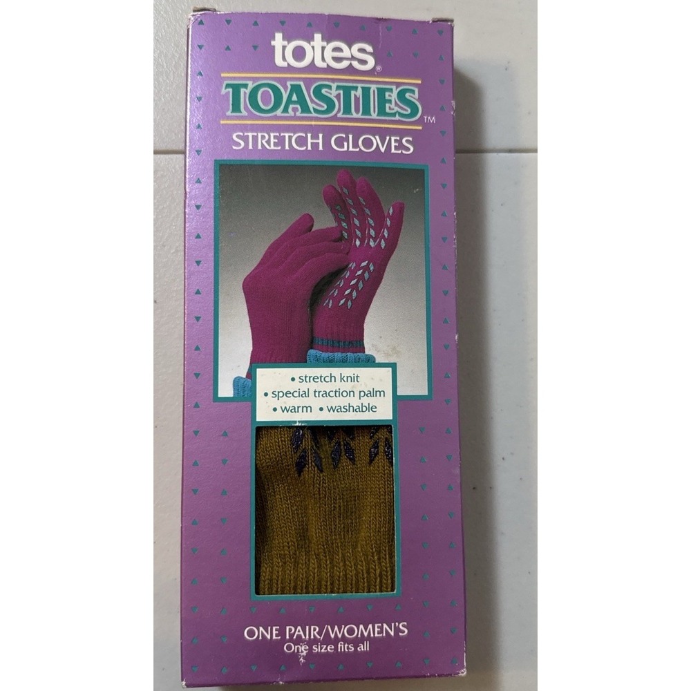 NWT Vintage 1990 Totes Toasties Stretch Gloves